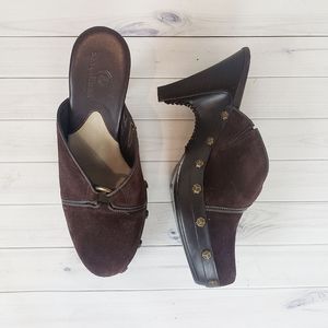 Cole Haan Kenna Suede Studded Mules Size 6.5